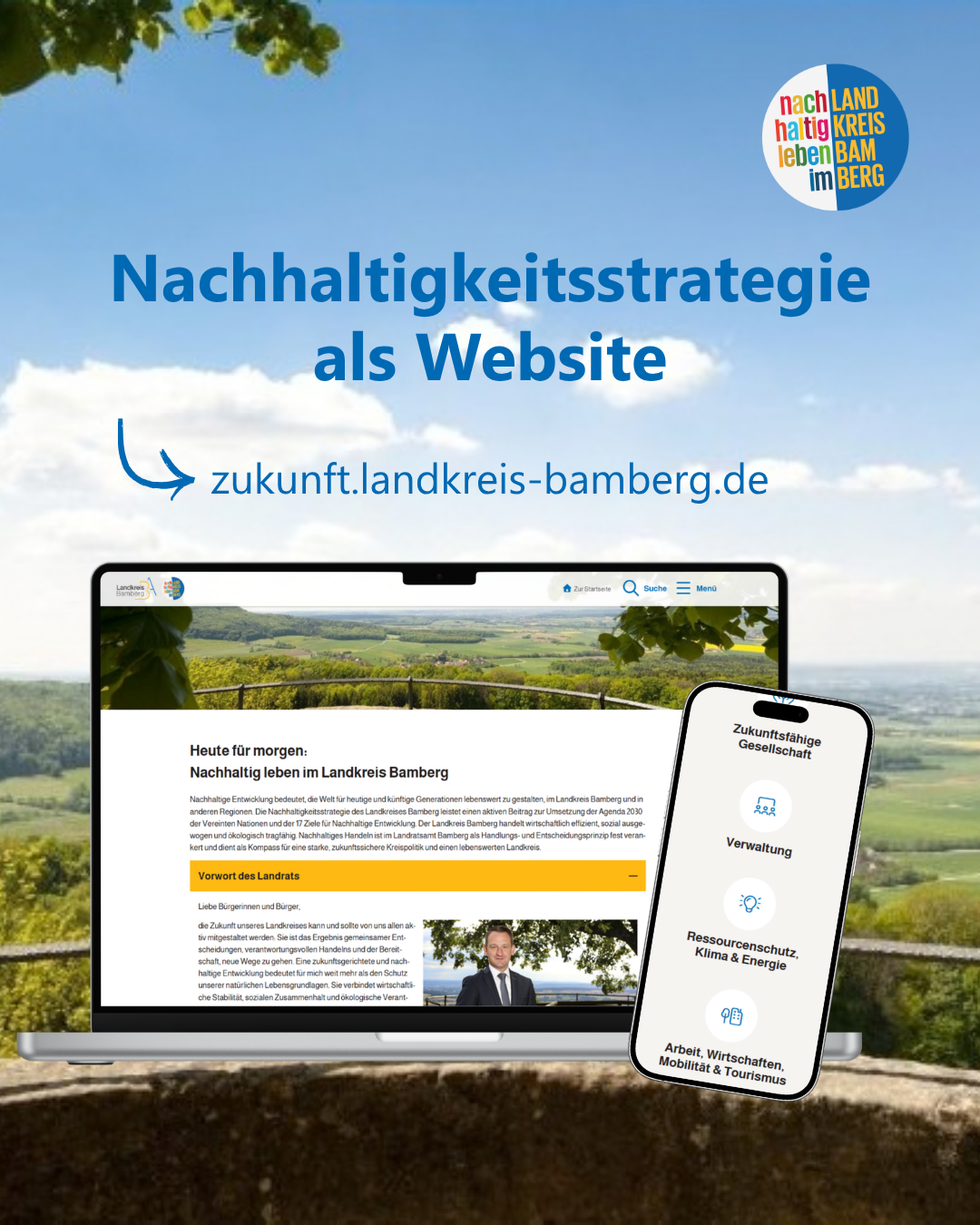 Nachhaltigkeit im Landkreis Bamberg: Neue Website macht Strategie transparent